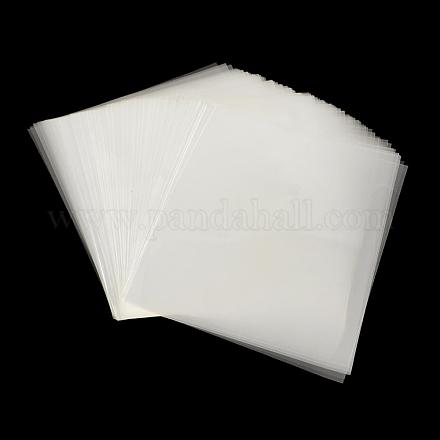 エナメル工芸品のための長方形のOPPプラスチックシート  透明  12~14x11~12cm  一方的な厚さ：0.035mm&nbsp;OPC-R012-218-1