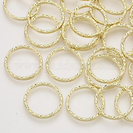 合金フレームコネクター 丸いリング ライトゴールド 20x2mm 16mm内径 PALLOY-N150-39-1