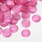 Cat Eye Cabochons, Half Round, Hot Pink, 12x3mm
