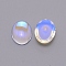 Glass Cabochons, Oval, Clear AB, 18.5x13.5x3mm