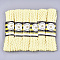 Polypropylene Fiber Ribbons, Wave Shape, Light Yellow, 7~8mm, 15yard/bundle, 6bundles/bag