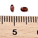 ファセットナチュラルガーネットカボション  後ろ向き  楕円形  3x2x1.5mm&nbsp;G-I295-05C-16A-01-3