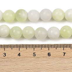 天然新しいヒスイの​​ビーズ連売り  ラウンド  8.5mm  穴：1mm  約45個/連  14.96''（38センチメートル）&nbsp;G-K354-A01-01
