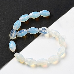 オパールビーズ連売り  多面カットコメ  12.5x8mm  穴：1.2mm  約16個/連  7.68インチ（19.5cm）&nbsp;G-P520-C23-01