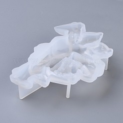 フラワースイッチカバーシリコンモールド  レジン型  UVレジン用  エポキシ樹脂工芸品作り  ホワイト  11x7.7x2.1cm  内径：10.8x6.9のCM&nbsp;DIY-I043-08