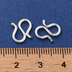 925スターリングシルバーの形留め金  銀  11x10x1.2mm&nbsp;STER-K177-07A-S