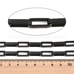 201 ステンレス製ペーパークリップチェーン  スプールで  イオンプレーティング（ip）  溶接されていない  ブラック  18x6.5x3.5mm&nbsp;CHS-H118-20EB