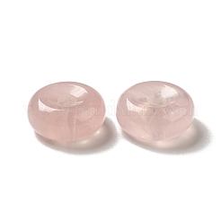 天然ローズクォーツヨーロピアンペンダント  ドーナツ/円盤チャーム  大穴ペンダント  16~17x6~7mm  穴：3~3.5mm&nbsp;G-M397-01B