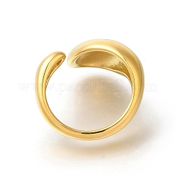 女性用304ステンレススチールオープンカフリング  18KGP本金メッキ  内径：17mm&nbsp;STAS-Z103-03G-05