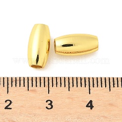 真鍮ビーズ  長持ちメッキ  ライス  ゴールドカラー  10.5x5.5mm  穴：2.8mm&nbsp;KK-A254-31G
