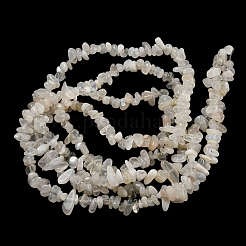 天然石ムーンストーンビーズ連売り  チップ  1.5~5x3~13x2~8mm  穴：0.6mm  30.94~31.97''（78.6~81.2センチメートル）&nbsp;G-G0003-B42