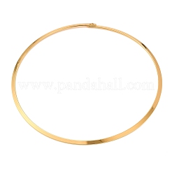 4mm 304ステンレス製チョーカーネックレス  硬いネックレス  イオンプレーティング（ip）  ゴールドカラー  内径：5.63インチ（14.3cm）&nbsp;SA-CBA725A-23G