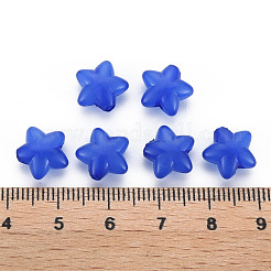 透明なアクリルビーズ  模造ゼリー  スター  ブルー  10x10.5x6mm  穴：1.6mm  約1690個/500g&nbsp;MACR-S373-26E-03