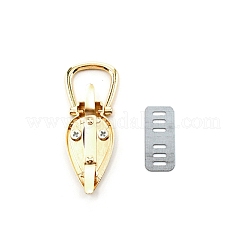 亜鉛合金バッグロックアクセサリー  鉄のパーツと  ハンドバッグターンロック  ライトゴールド  7.3x2.85x0.8cm&nbsp;AJEW-WH0277-09LG