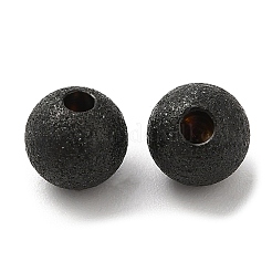 304ステンレススチールコードエンド  エンドキャップ  テクスチャラウンド  ガンメタ色  6mm  穴：1.6mm&nbsp;STAS-A085-03D-B