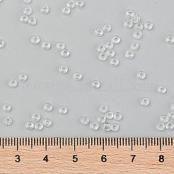 トーホー 8/0ラウンドビーズ  日本製シードビーズ  （1)クリスタルクリア  3mm  穴：1mm  約1111個/50g&nbsp;SEED-XTR08-0001