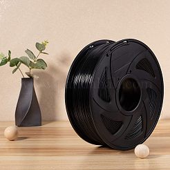 プラスチックコード  3Dプリンターフィラメント  ブラック  1.75mm  約400m /ロール&nbsp;OCOR-WH0032-47B-01