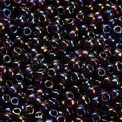 トーホー 8/0ラウンドビーズ  日本製シードビーズ  （166c）透明なアメジスト  3mm  穴：1mm  約1110個/50g&nbsp;SEED-XTR08-0166C