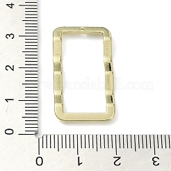 ラックメッキ合金ペンダント  長方形  ゴールドカラー  29.5x16x3mm  穴：0.8mm&nbsp;PALLOY-K023-13G