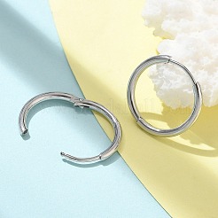 女性用304ステンレスフープピアス  ステンレス鋼色  14.5x15x2mm&nbsp;EJEW-M089-02P