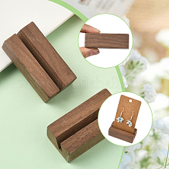 木製カードホルダー  ラベル名刺ベース  長方形  キャメル  6x3x2cm&nbsp;ODIS-WH20014-02A-02