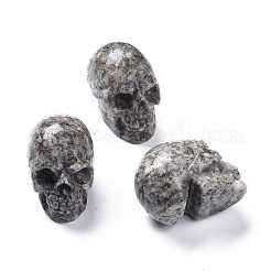 ハロウィンの天然宝石の家の装飾  スカル  35~51x29~38.5x31~50mm&nbsp;DJEW-K015-M