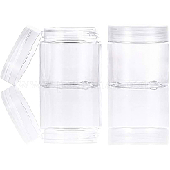 クリアプラスチックビーズ収納ケース  コラム  透明  4.9cm&nbsp;LS-CON-WH0068-21