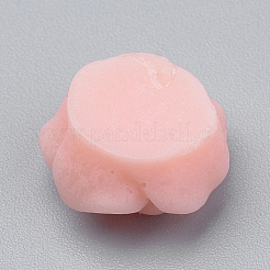 樹脂カボション  花バラ  ライトサーモン  10x5mm  ボトム：7~8mm&nbsp;LS-CRES-Q197-29P