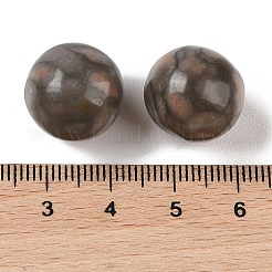 天然ピンクゼブラジャスパー 穴なし球形ビーズ  ラウンド  16mm&nbsp;G-K353-04D-35
