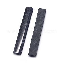 シンセティックブルーゴールドストーンカボション  長方形  56.5x8.5x3mm&nbsp;G-O175-19