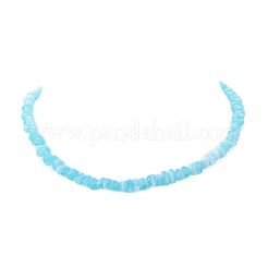 3 個 3 色のアクリルチップビーズチェーンネックレスセット  ミックスカラー  16.14インチ（41cm）  1pc /カラー&nbsp;NJEW-JN04313