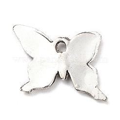 合金のチベット風チャーム  バタフライチャーム  アンティークシルバー  15x21.5x2mm  穴：2mm  約378個/500g&nbsp;PALLOY-P293-004AS