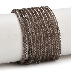 天然石ゴールデンシーンオブシディアンビーズ連売り  双円錐形  多面カット  3x2mm  穴：0.6~0.7mm  約194~196個/連  15.28~15.43インチ（38.8~39.2cm）&nbsp;GG-CBAA9B4-A03-02