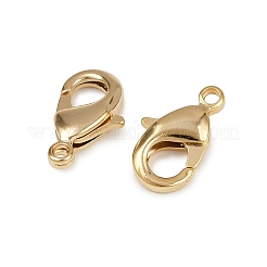 真鍮カニカン  カドミウムフリー＆鉛フリー  24KGP本金メッキ  12x7x3mm  穴：1mm&nbsp;KK-902-G01