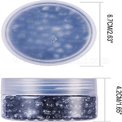 スプレーペイントクラックルガラスビーズ  ラウンド  ブラック  6mm  穴：1.3~1.6mm&nbsp;CCG-PH0002-17