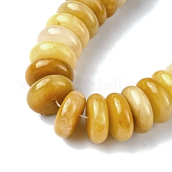 天然石トパーズ翡翠ビーズ連売り  ヒシビーズ  ディスク  16x6mm  穴：1.4mm  約30個/連  7.09~7.48インチ（18~19cm）&nbsp;G-F743-01G-02