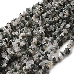 天然ブルーラビットファールチルクォーツビーズ連売り  チップ  6~15x5~8x2~8mm  穴：0.8mm  約229~235個/連  30.31~31.30''（77~79.5センチメートル）&nbsp;G-H315-A06-01