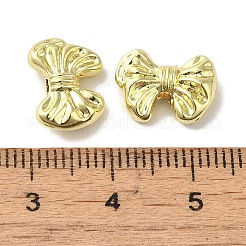 めっき合金ビーズラック  カドミウムフリー＆ニッケルフリー＆鉛フリー  蝶結び  ゴールドカラー  9.5x13x4.5mm  穴：1.6mm&nbsp;PALLOY-P304-37G