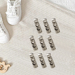 合金カードロック20個  豚の鼻のバックル 引き出し式バックルカード  プラチナ  22x7mm  穴：5mm  20個/セット&nbsp;FIND-GF0008-48A-P