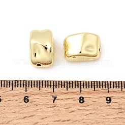 真鍮ビーズ  ナゲット  鉛フリー＆カドミウムフリー  長持ちメッキ  ラックめっき  18KGP本金メッキ  14x9.5x9.5mm  穴：1.2mm&nbsp;KK-Z147-17G