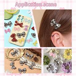 6個3スタイルのアクリルカボション  蝶結び  ファイヤーブリック  20.5~43x25~44mm  2個/スタイル&nbsp;OACR-SZ0002-09