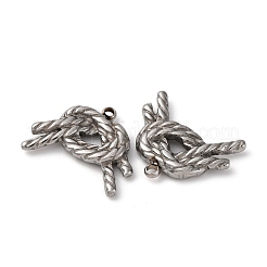 304ステンレスペンダント  コントチャーム  ステンレス鋼色  16.5x21x3mm  穴：1.8mm&nbsp;STAS-C129-04P