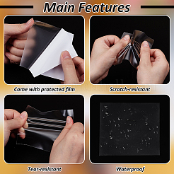 35枚入り 正方形 TPU テント修理テープ  透明パンク修理パッチテープ  透明  90x89x0.4mm&nbsp;TOOL-BC0003-47