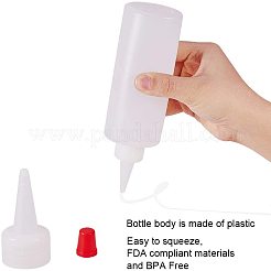 プラスチック接着剤液体容器  びんディスペンサーおよびプラスチック接着剤のびん  透明  4.5~5x13.5~14.7cm  容量：200ミリリットル&nbsp;TOOL-PH0016-55