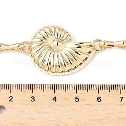 夏用鉄製コンクリンクチェーン ウエストベリーチェーン（女性用）  ゴールドカラー  1100mm&nbsp;AJEW-G067-01G