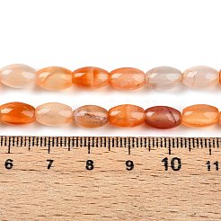 染め加工天然石瑪瑙ビーズ連売り  米のビーズ  砂茶色  8.5~9x6mm  穴：1mm  約41個/連  14.76''（37.5センチメートル）&nbsp;G-T141-15A-01