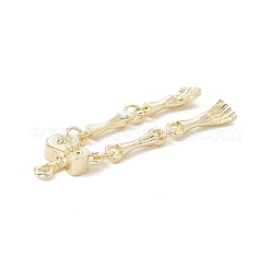 ハロウィーン合金ペンダント  下半身の骨  ライトゴールド  43x11x4mm  穴：1.5mm&nbsp;FIND-G025-02LG