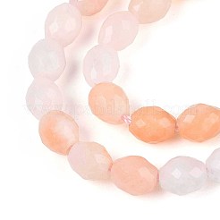 天然石ピンクアベンチュリンビーズ連売り  バレル  多面カット  5.5~6.5x5~5.5mm  穴：1~1.2mm  約57~61個/連  13.98~14.17''（35.5~36センチメートル）&nbsp;G-T142-85