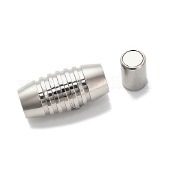 304ステンレススチール製マグネット留め具  コラム  ステンレス鋼色  20x10x10mm  穴：5mm.&nbsp;STAS-K296-03A-P