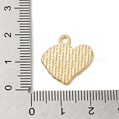 合金エナメルチャーム  ライトゴールド  ハートチャーム  ホワイト  18x18x1mm  穴：2mm&nbsp;ENAM-E064-02KCG